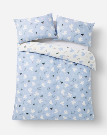 Peaceful Festive Doves Duvet Cover Set