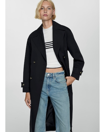 Mango Double Breasted Trench Coat