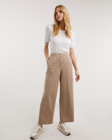 Oatmeal Ponte Straight Leg Trouser