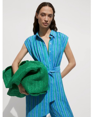 Mango Moraima Stripe Jumpsuit