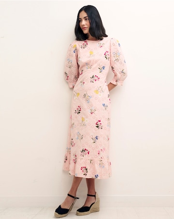 Nobody's Child Selena Broderie Midi Dress