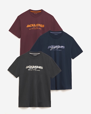 Jack & Jones Alvis 3 Pack T-Shirt