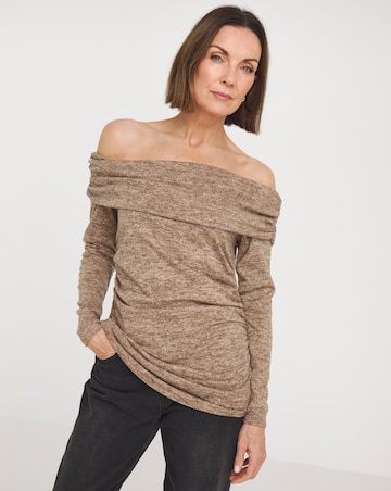 Long Sleeve Soft Touch Bardot Top