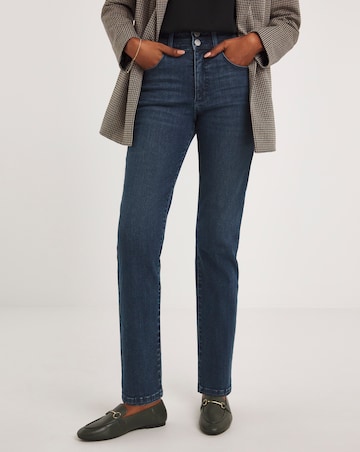 MAGISCULPT Mid Blue Straight Leg Jeans