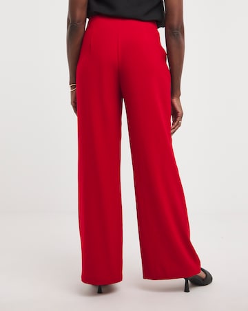 Satin Back Crepe Wide Leg Trouser