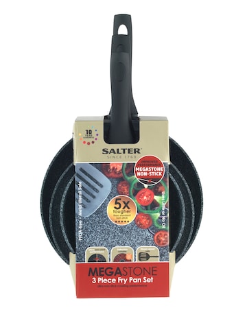 Salter Megastone 3 Piece Fry Pan Set 20,24,28 CM