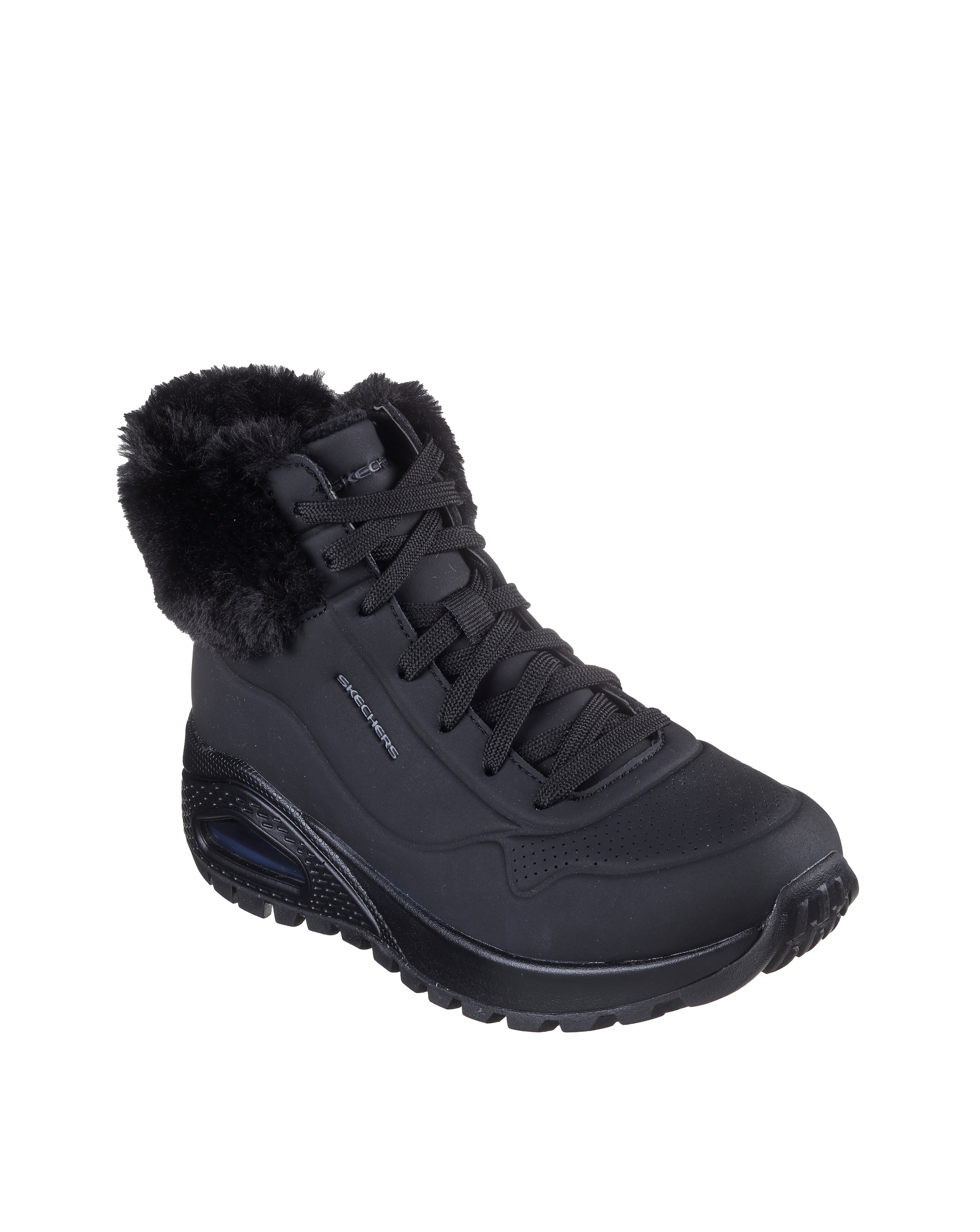 Skechers boots with fur on sale