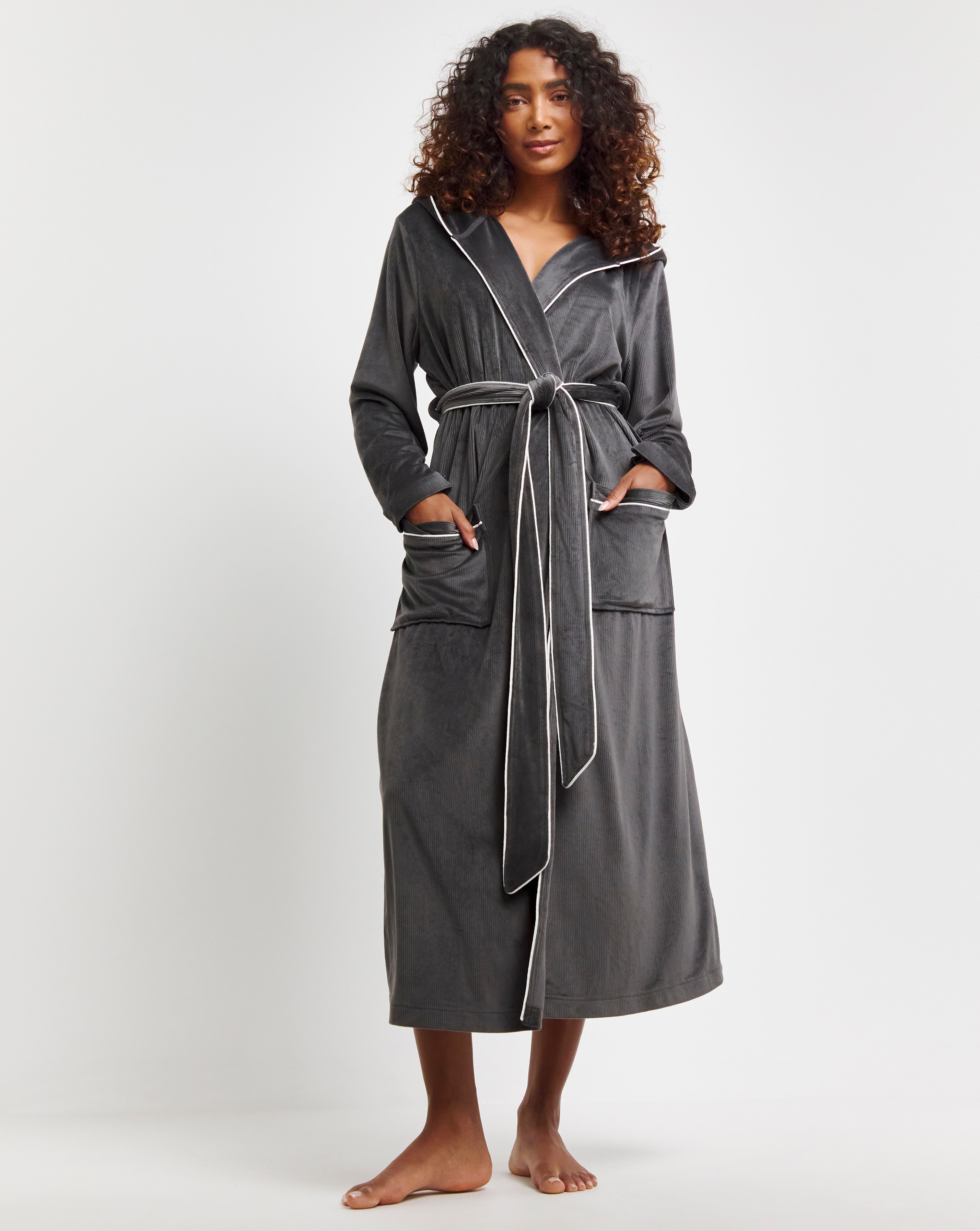 Pretty secrets velour zip gown sale