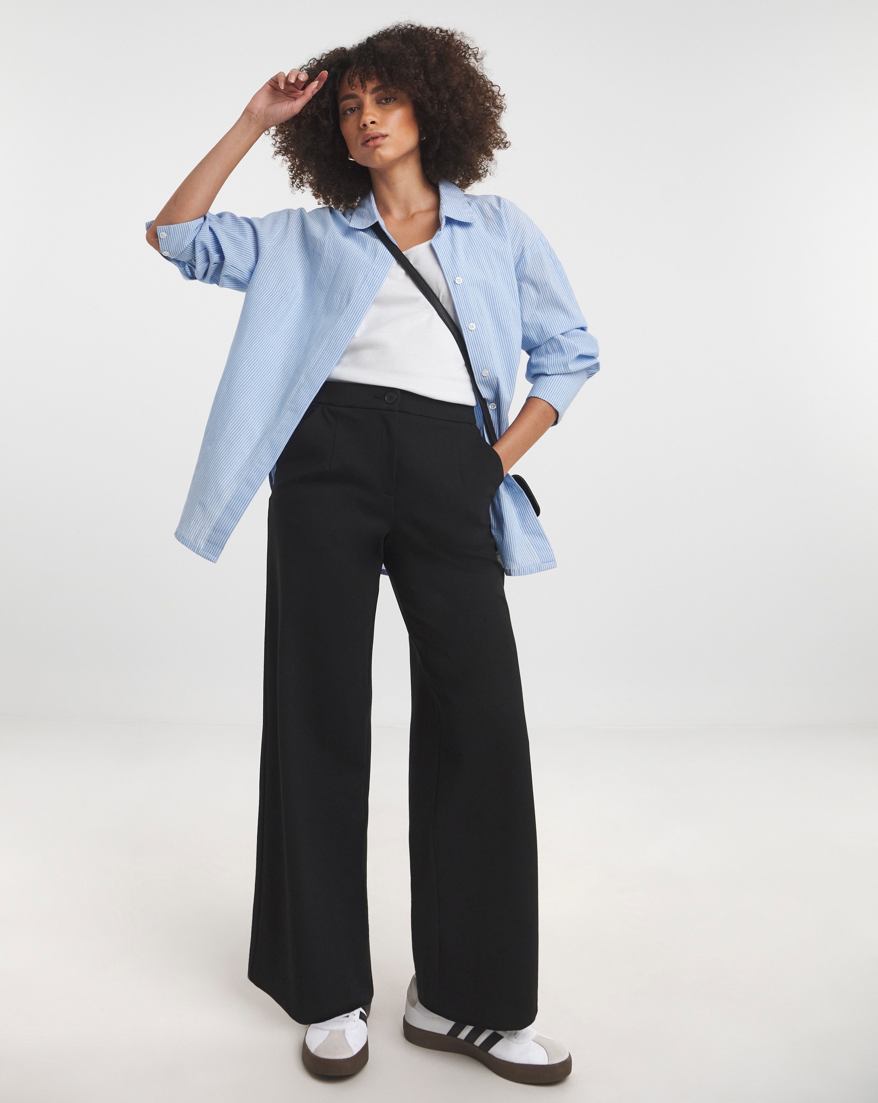 Ponte wide leg trousers hotsell