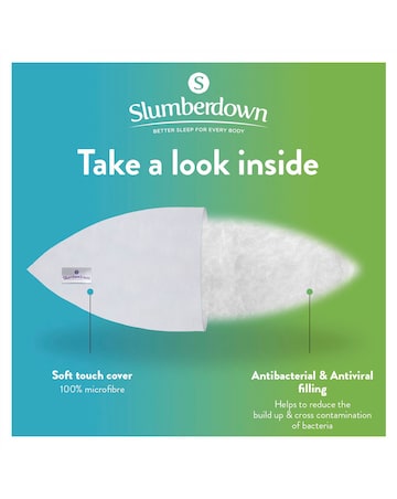 Slumberdown Complete Protection Pack of 2 Pillows