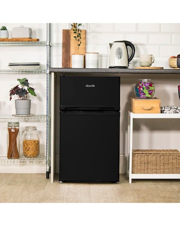 Abode A85UCFF482E1B 85L Under Counter Fridge Freezer Black