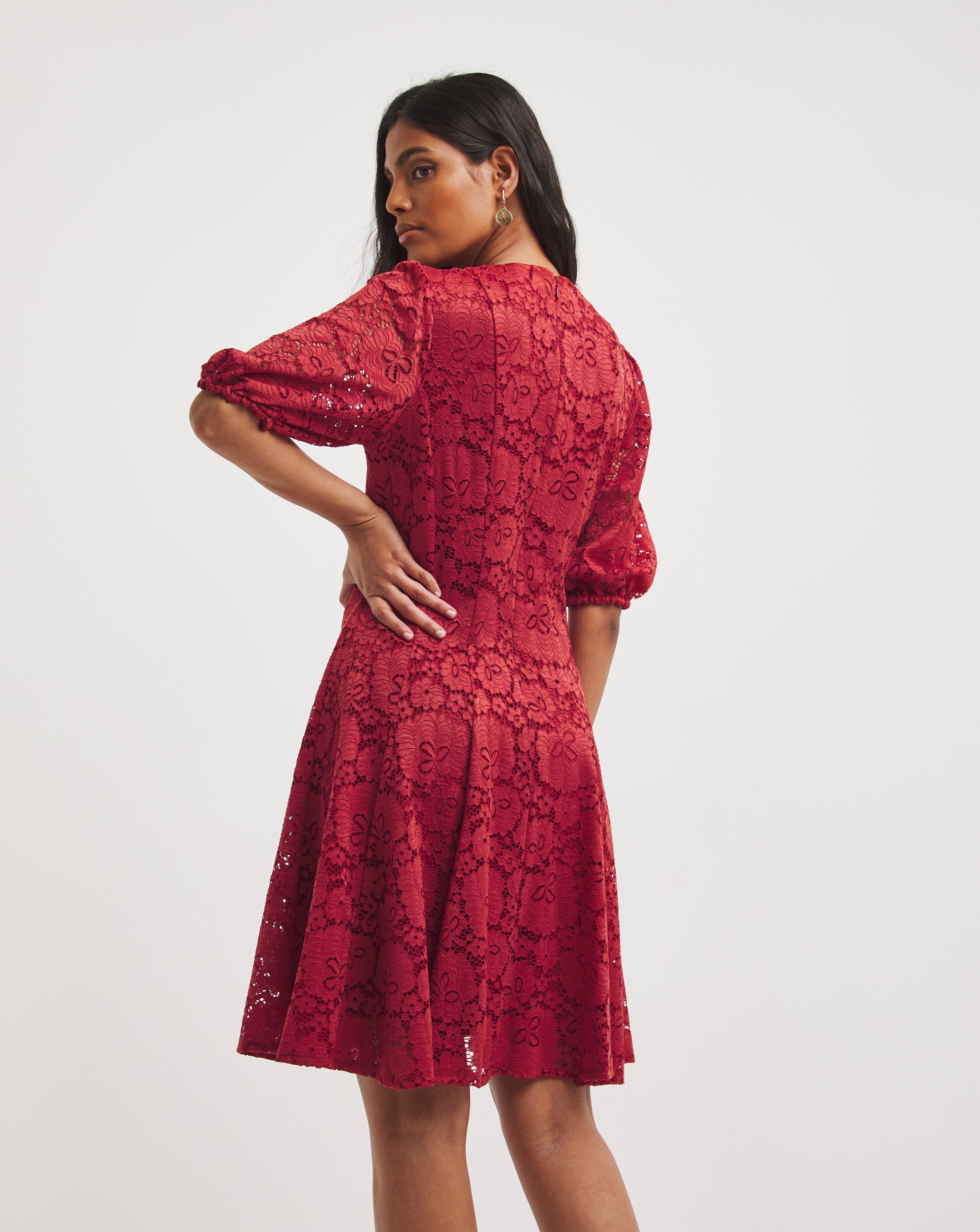 Joanna hope red lace dress best sale