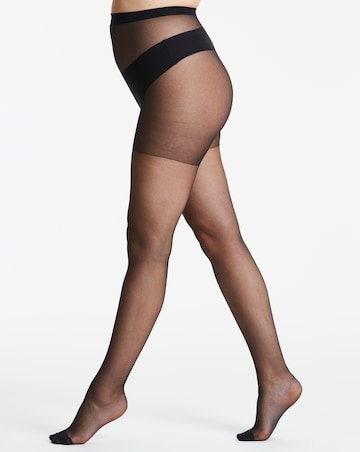 Pretty Secrets 3 Pack 15 Denier Ladder Resist Tights - Black