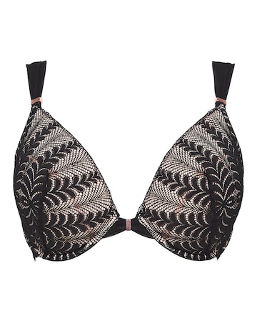 Figleaves Curve Opulence Lace Underwired Padded Plunge Bra