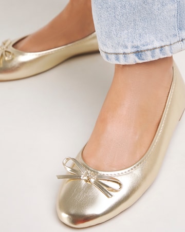 Selena Classic Flat Ballerina Shoes Wide E Fit Simply Comfort