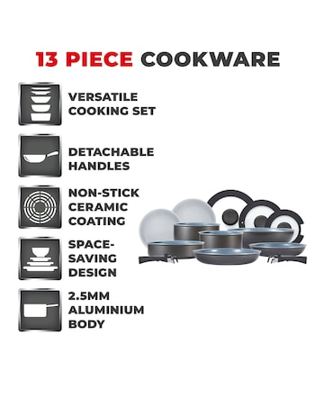 Tower Freedom 13 Piece Cookware Set