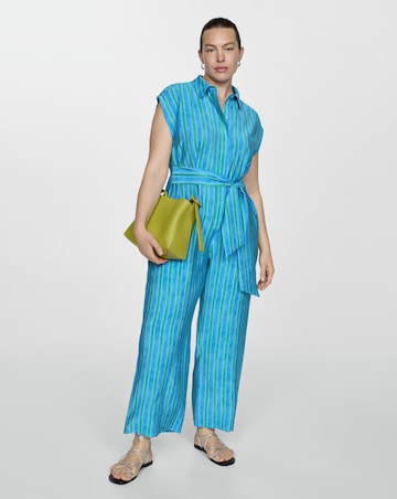 Mango Moraima Stripe Jumpsuit