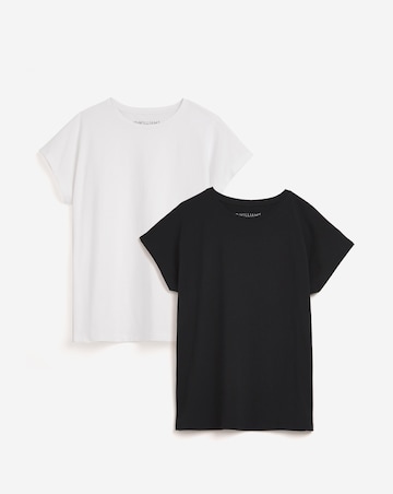 Black & White 2 Pack Relaxed Short Sleeve T-Shirt