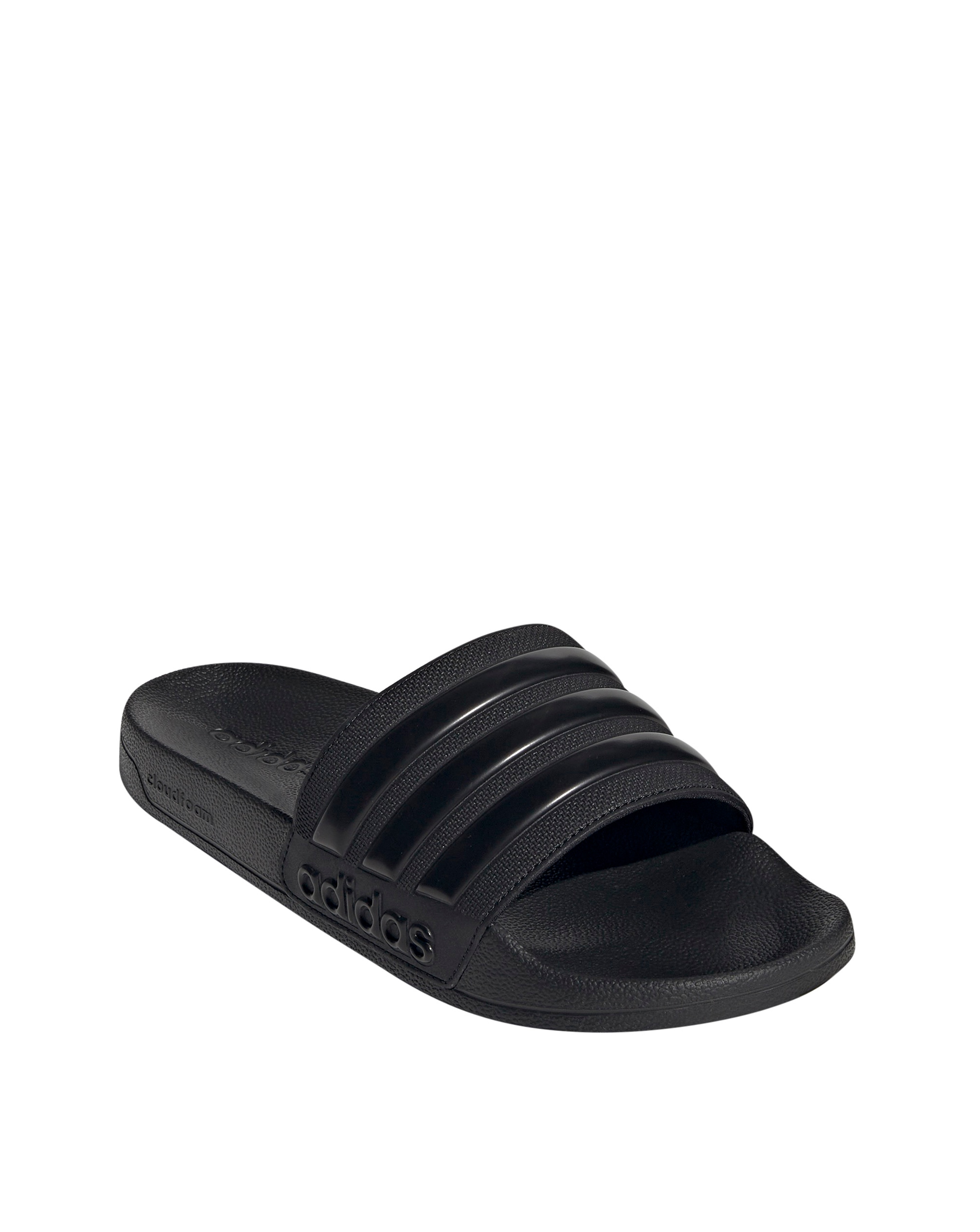 Adidas all black slippers on sale