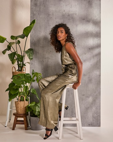 Fatface Gisele Metallic Jumpsuit