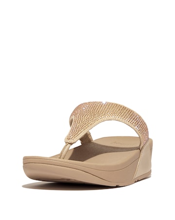 Fit Flop Lulu Crystal Toe-Post Sandals Standard Fit