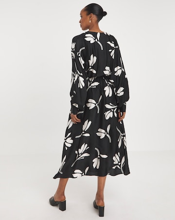 Joanna Hope Wrap Front Batwing Dress