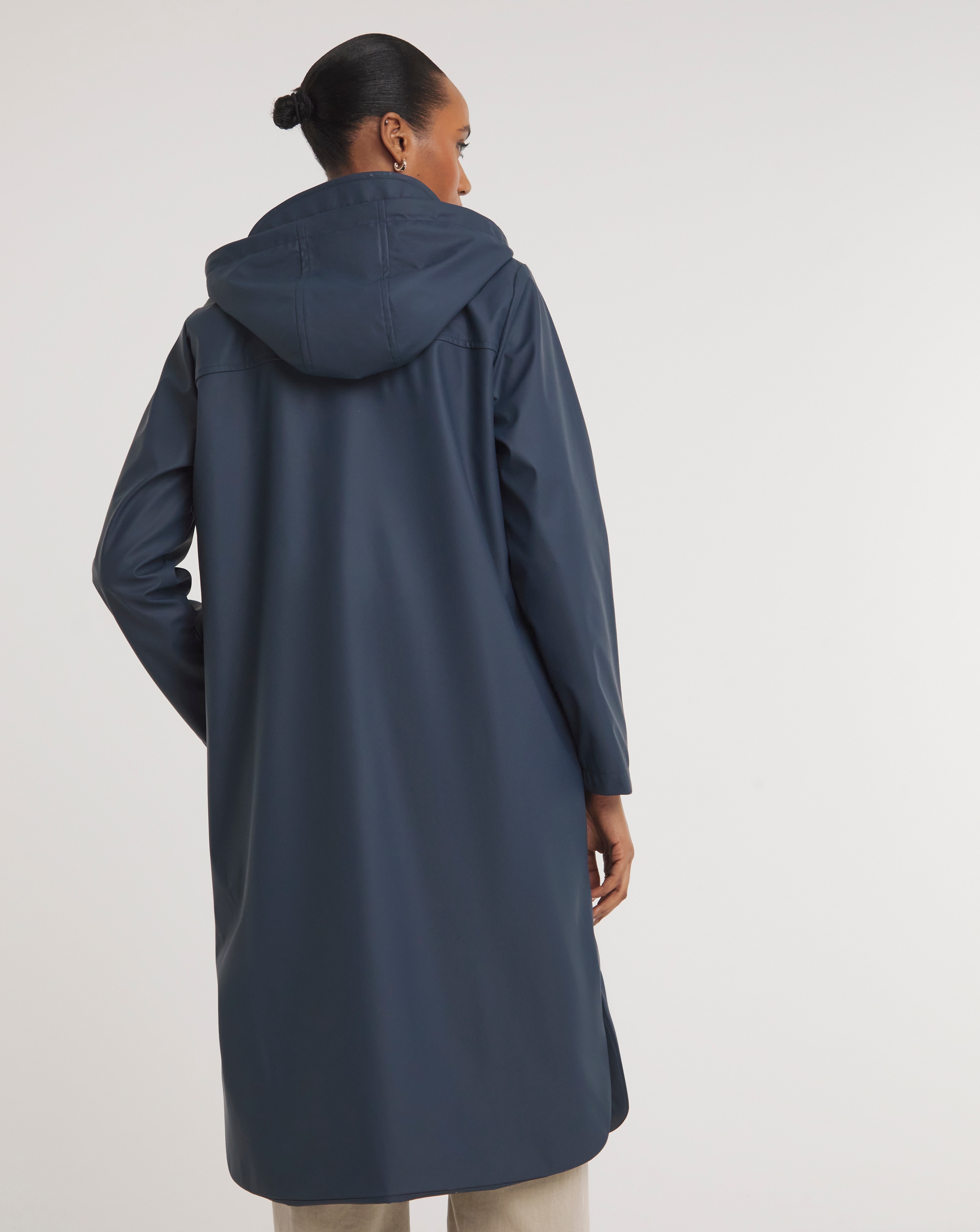 Longline Coated Raincoat JD Williams