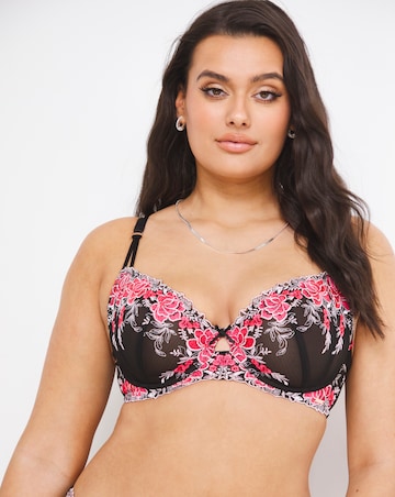 Figleaves Curve Neon Floral Balcony Bra B-F