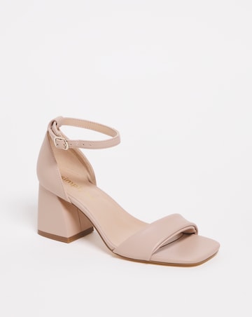 Rimona Barely There Block Heeled Sandals Extra Wide EEE Fit