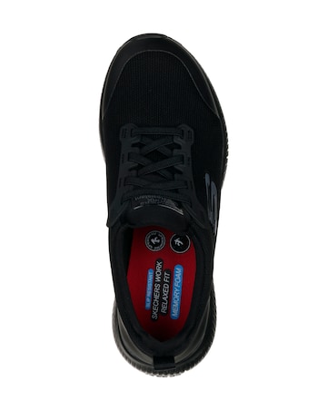 Skechers Black Squad SR Work Wear Wide Fit Shoes