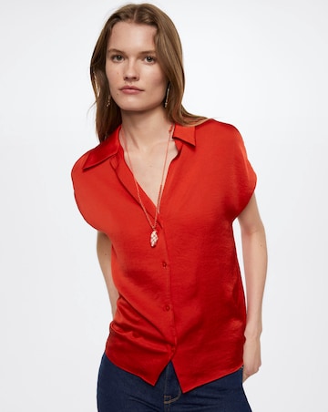 Mango V-Neck Blouse