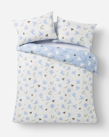 Peaceful Festive Doves Duvet Cover Set