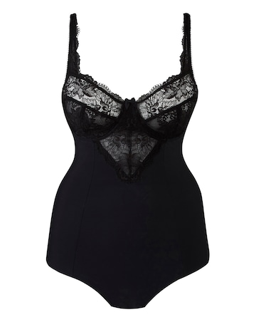 MAGISCULPT Ella Lace Black Firm Tummy Control Bodysuit