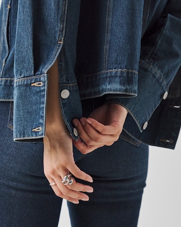 Indigo Oversized Trucker Denim Jacket