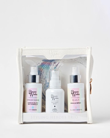 Beauty Works Styling Hair Heroes Trio Travel Set