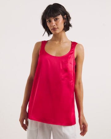 Pink Satin Vest