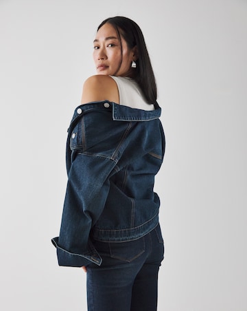 Indigo Oversized Trucker Denim Jacket