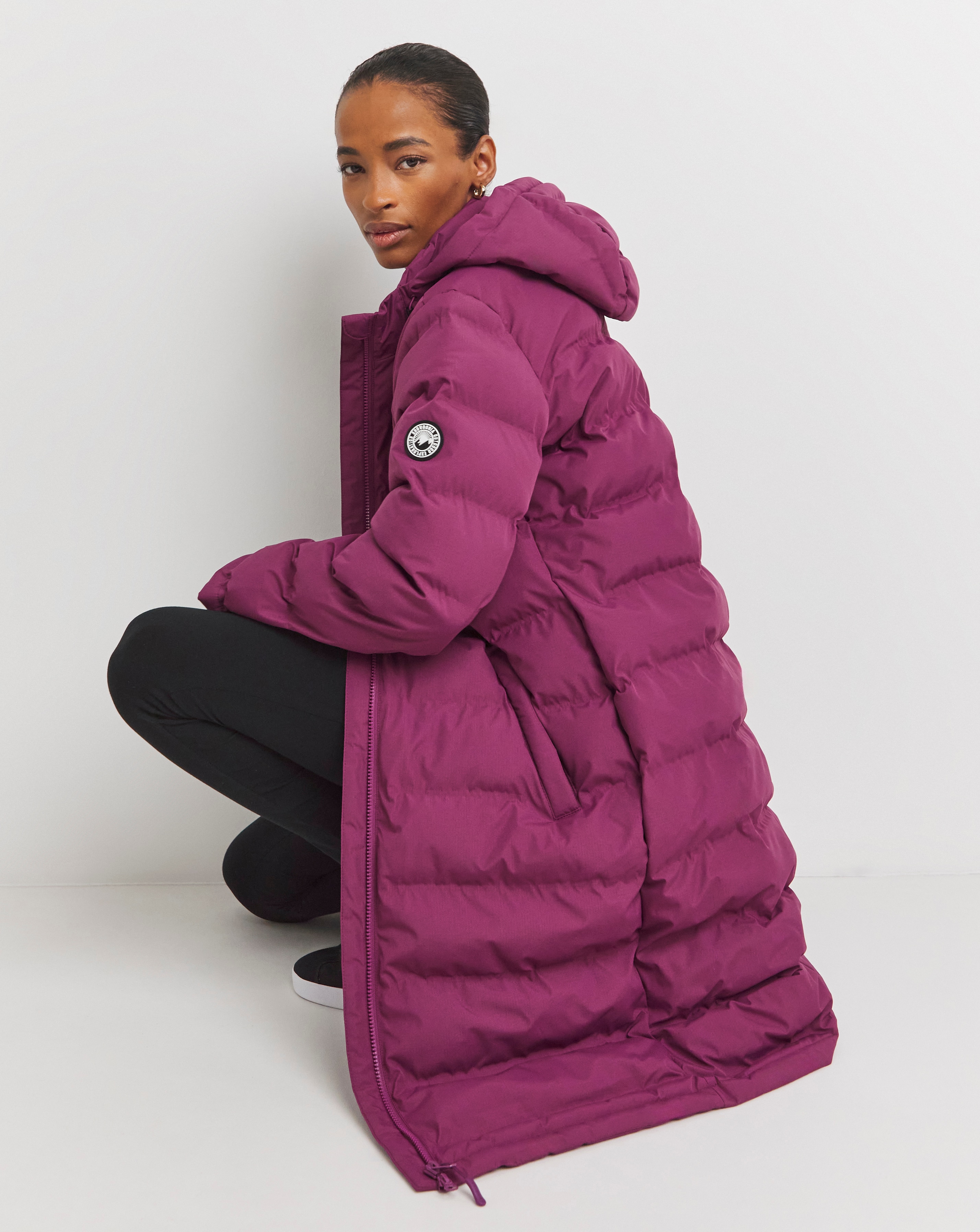 Pink womens winter jacket on sale