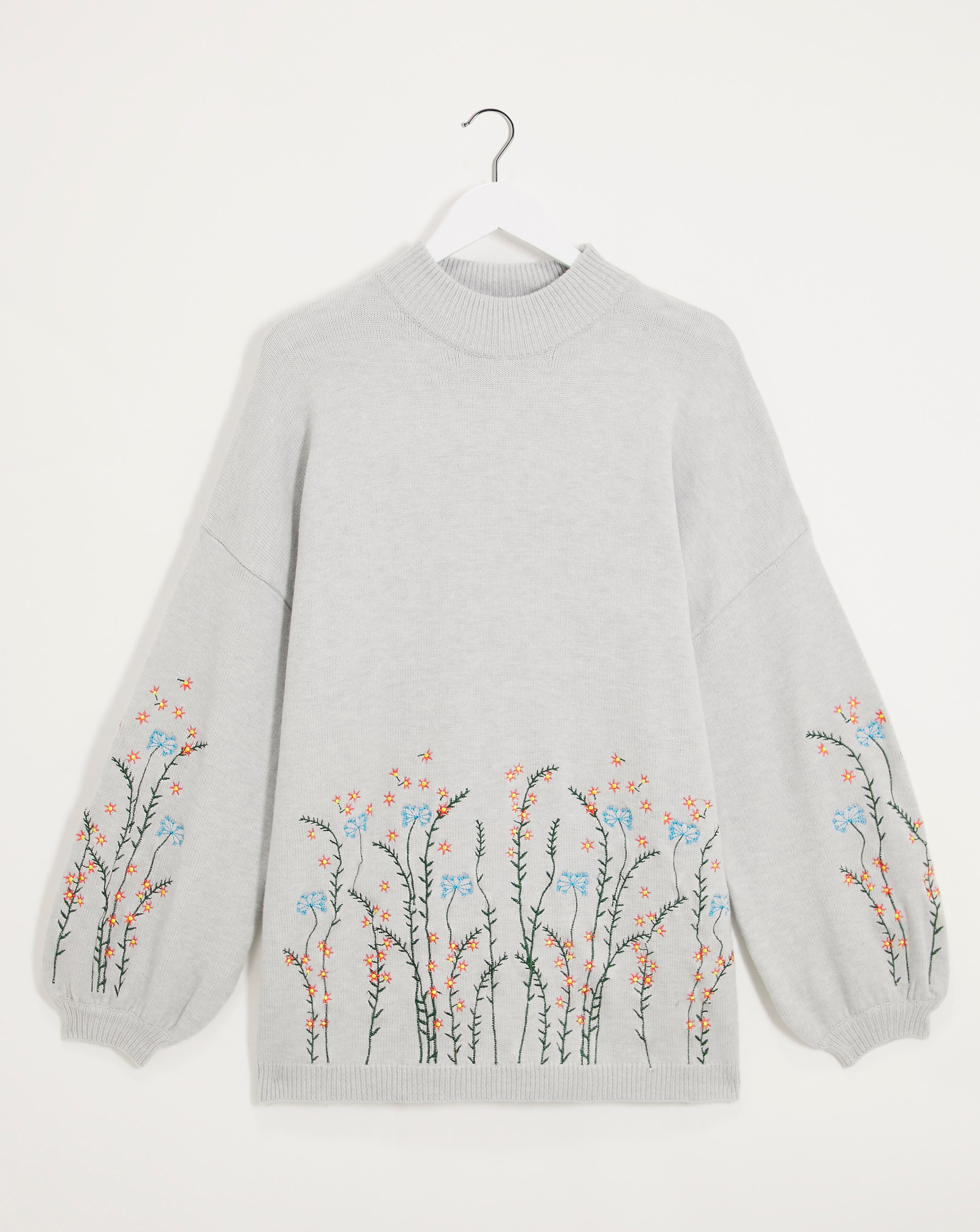 embroidered flower jumper