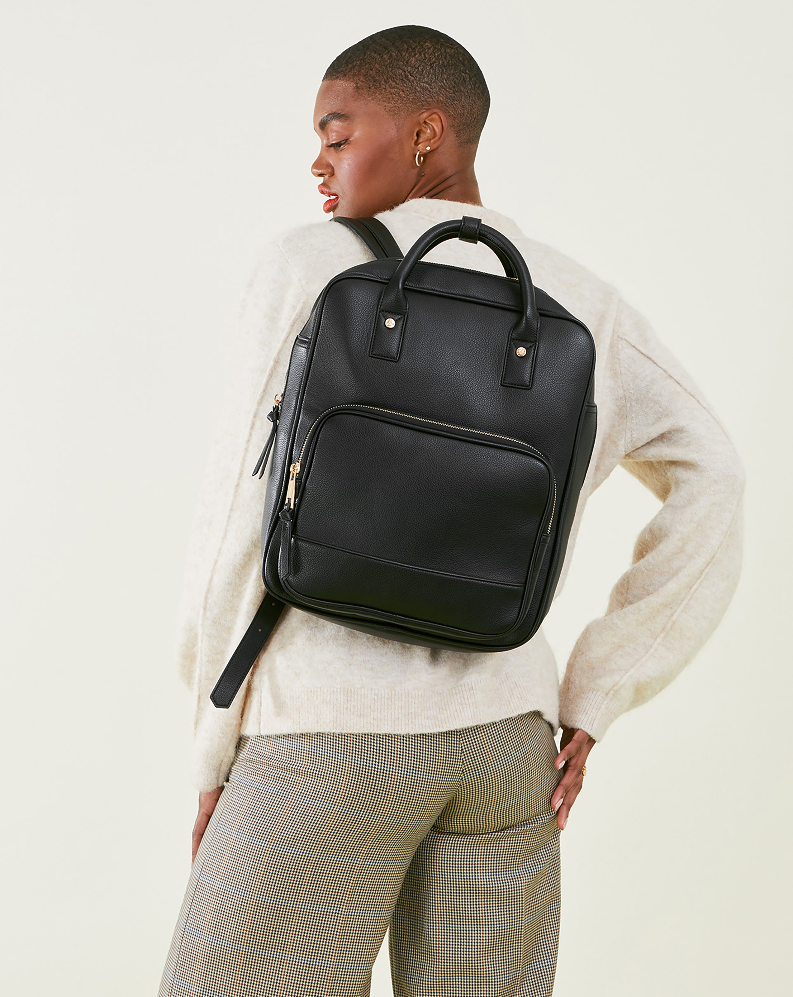 Accessorize Pocket Top Handle Backpack JD Williams