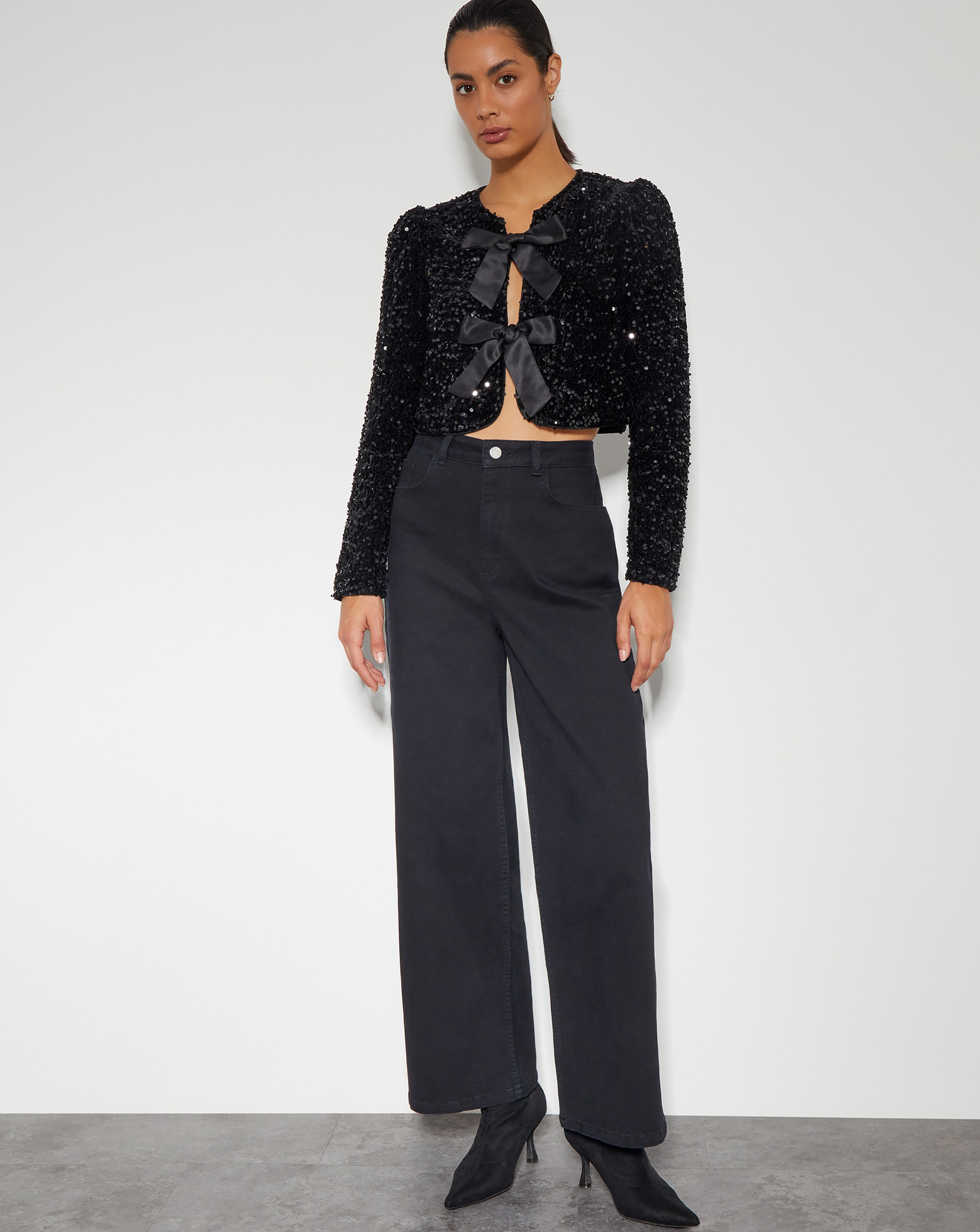 Monsoon Belinda Bow Sequin Jacket JD Williams