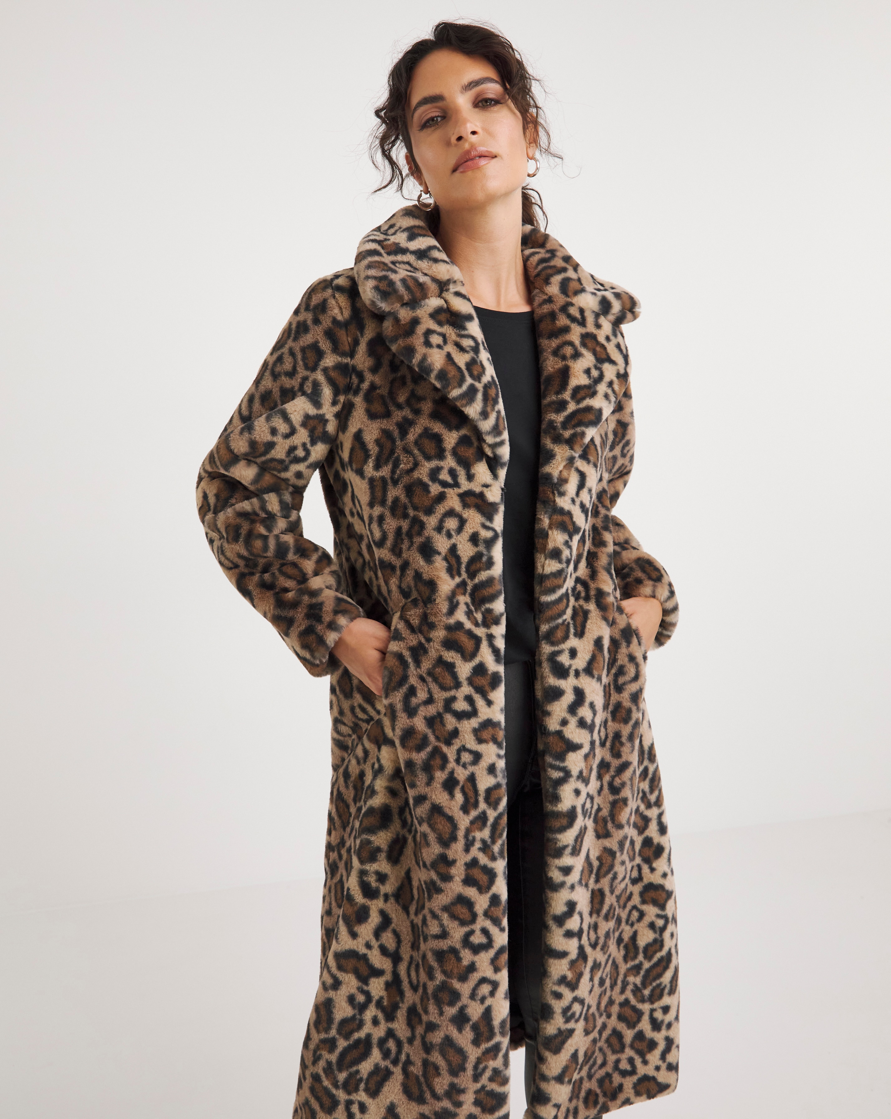 Womens leopard 2024 print coat uk