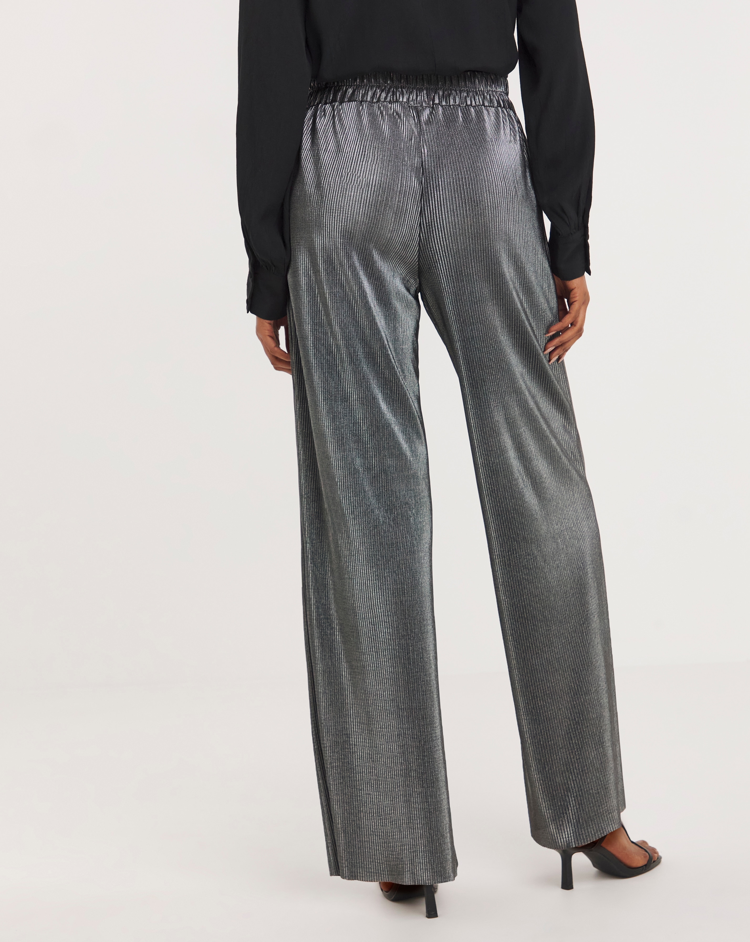 Silver on sale pleated pants