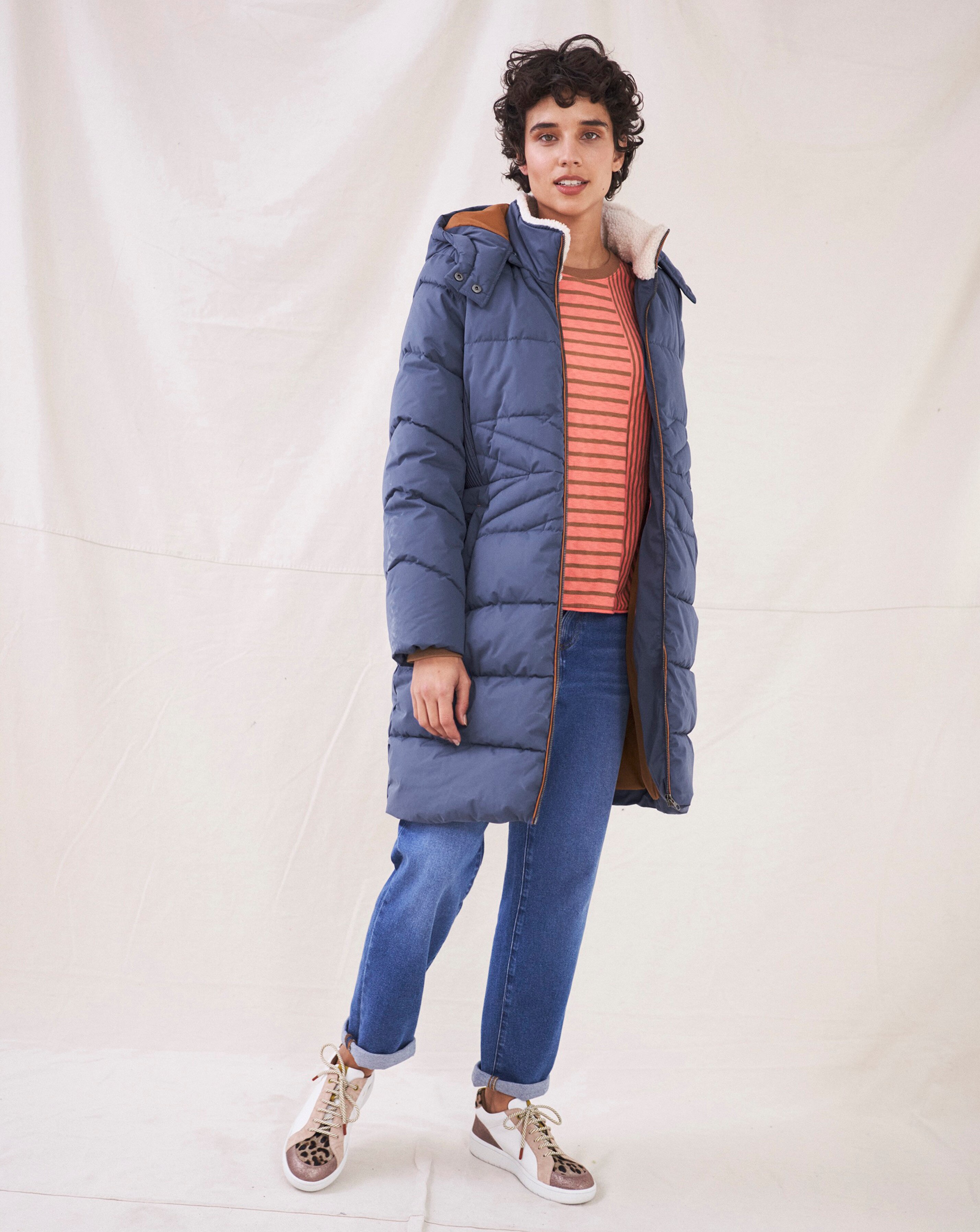 white stuff blue flynn padded jacket