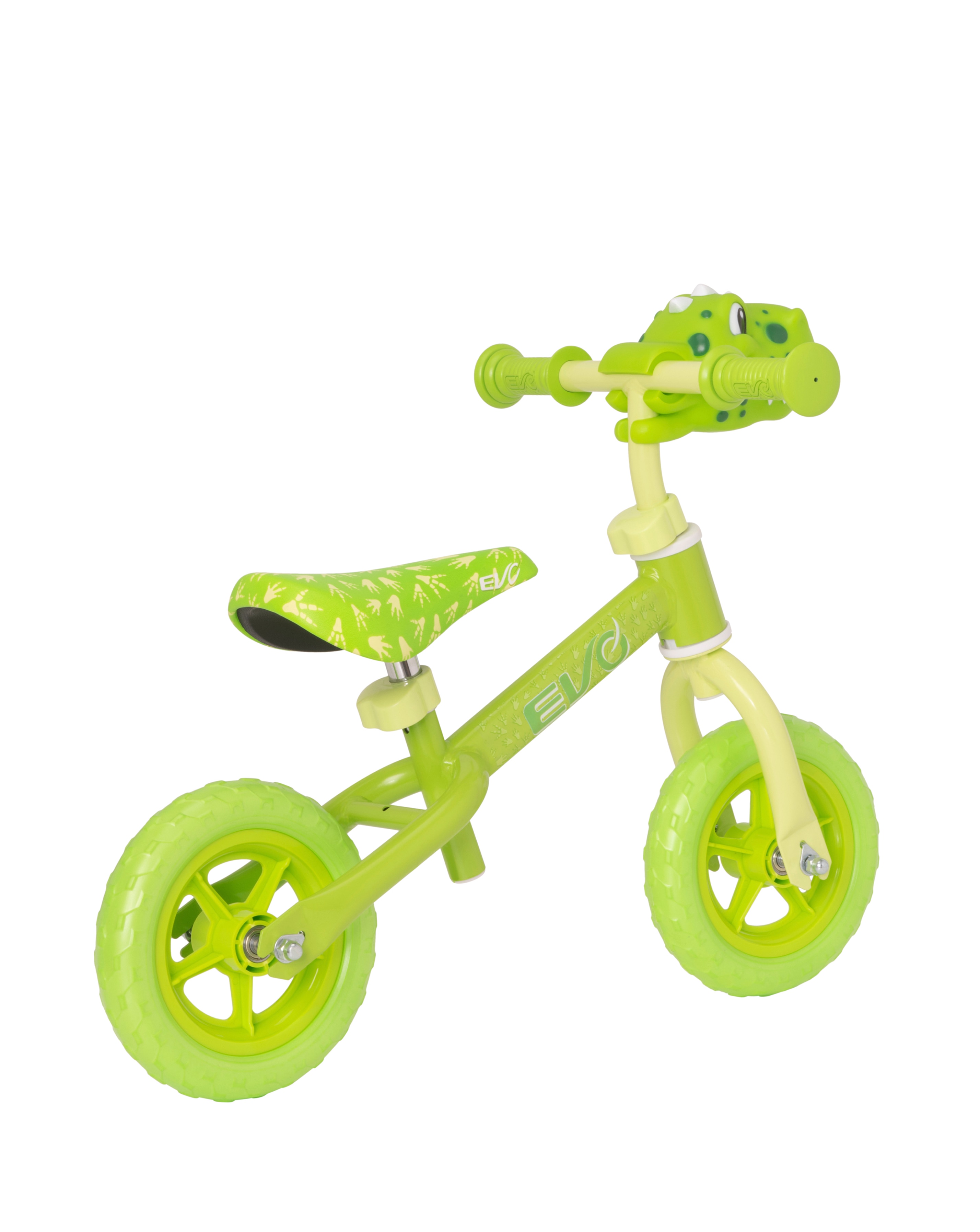 EVO Character Head 8 Inch Wheel Balance Bike Dino JD Williams