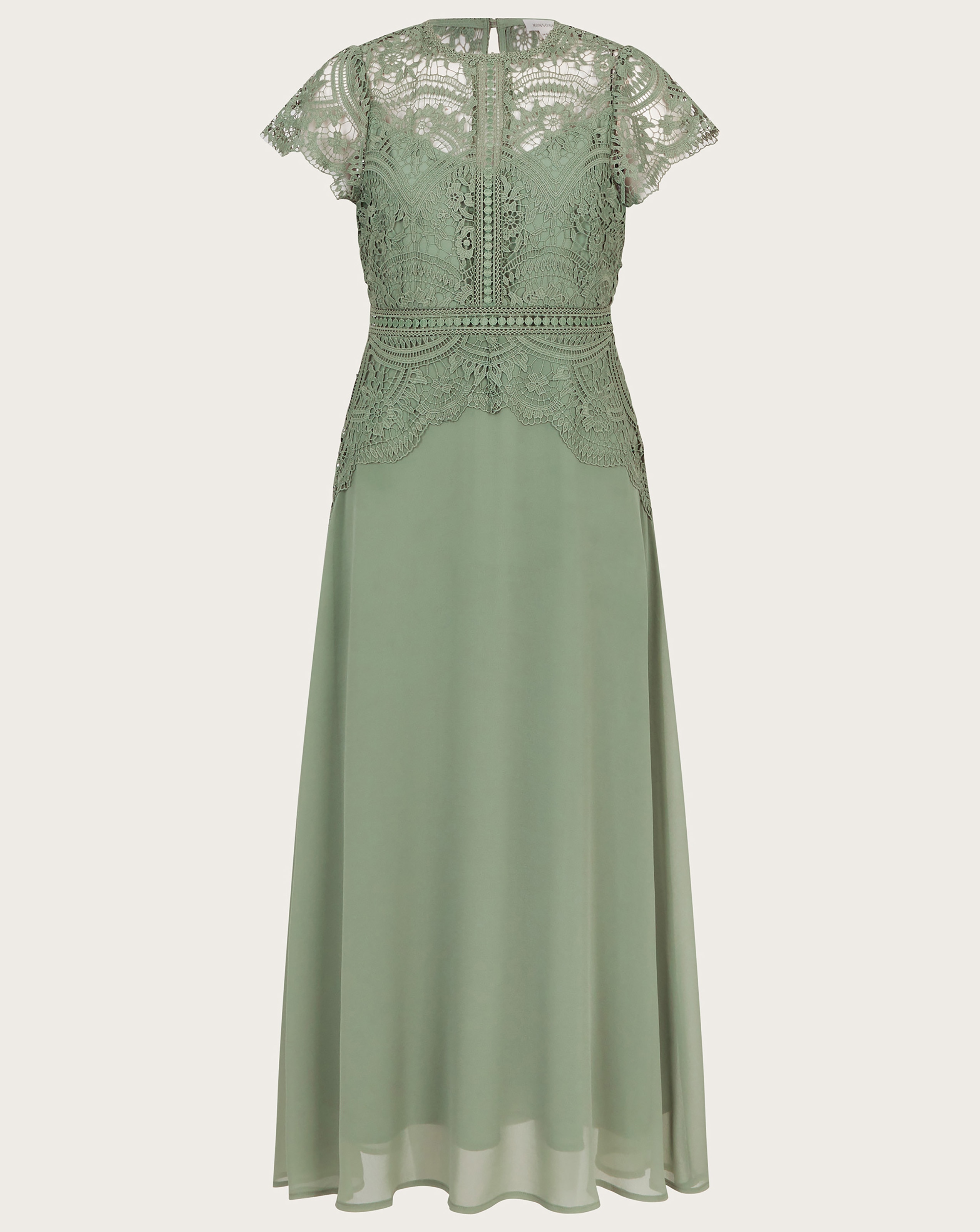 Monsoon Monica Lace Midi Dress JD Williams