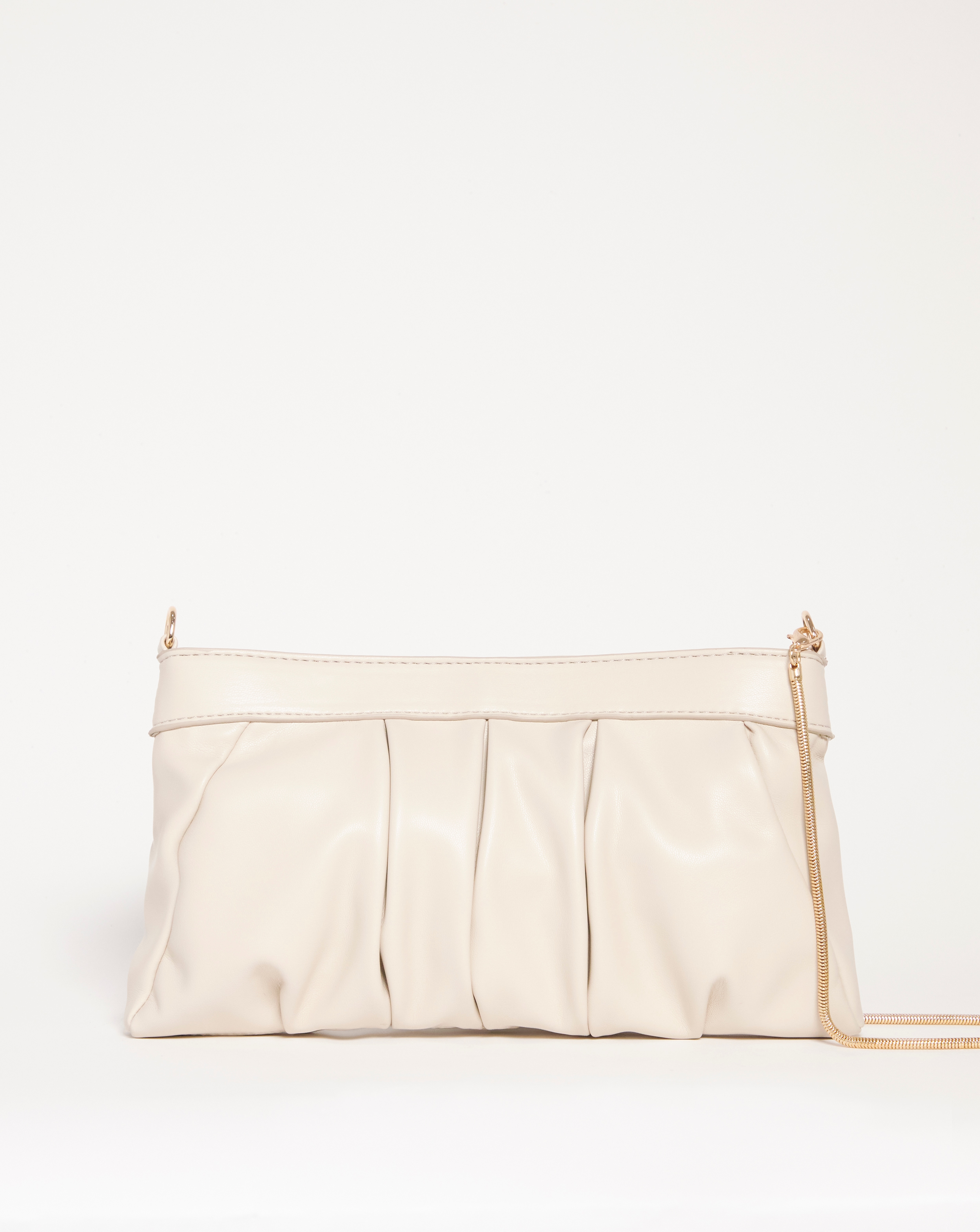 Cream on sale clutch bag