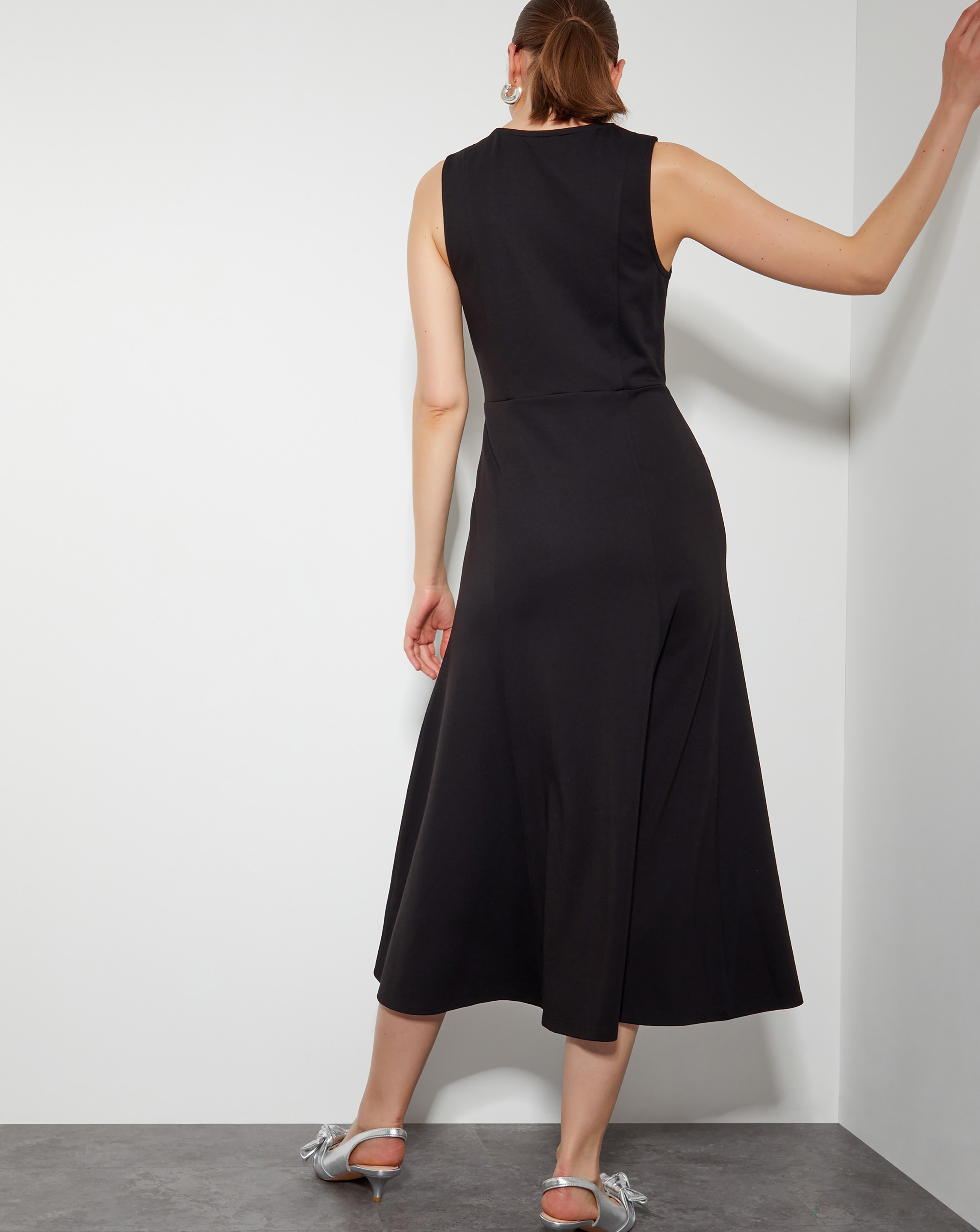 Monsoon Polly Ponte Midi Dress JD Williams