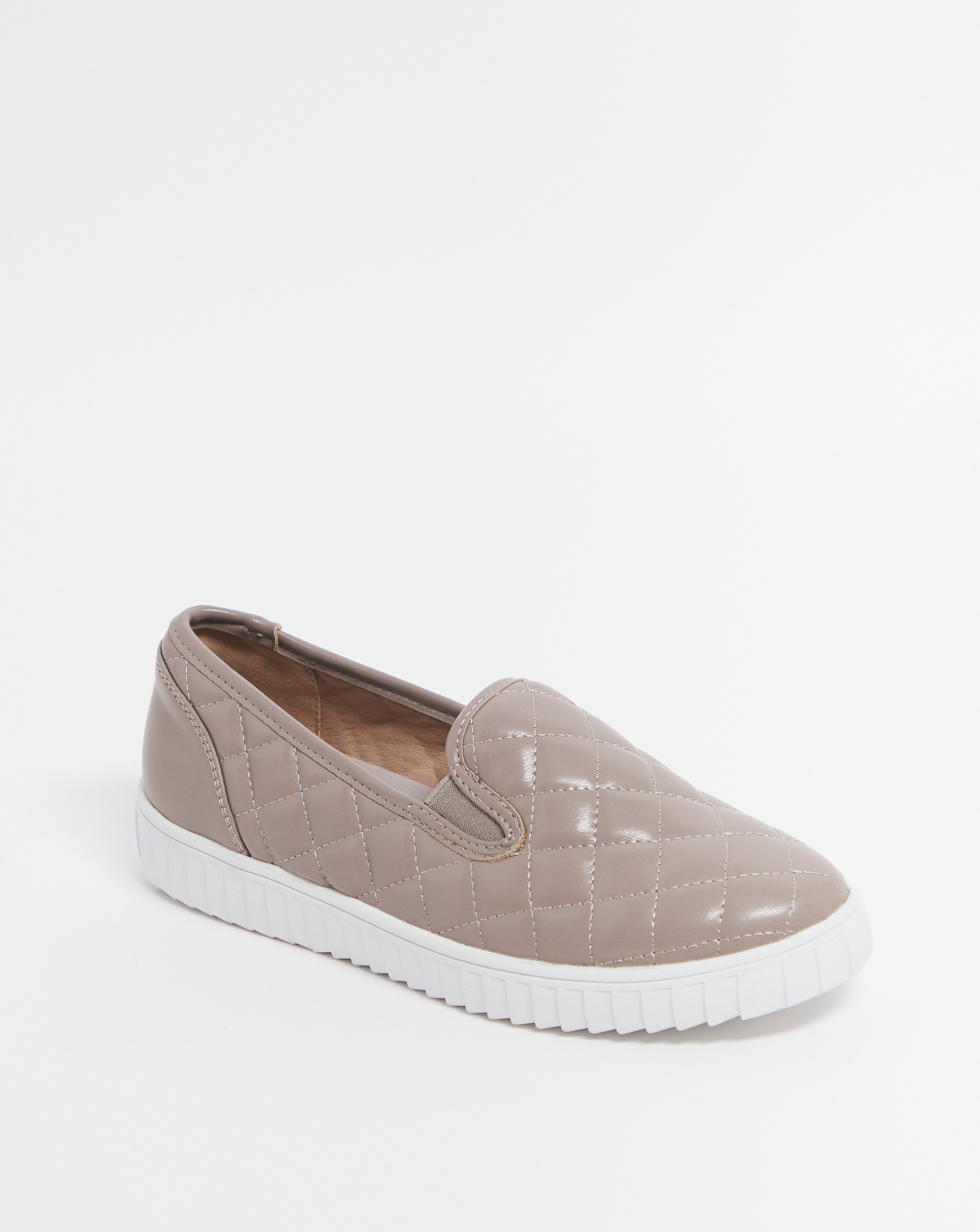 Qupid quilted slip on hot sale sneakers