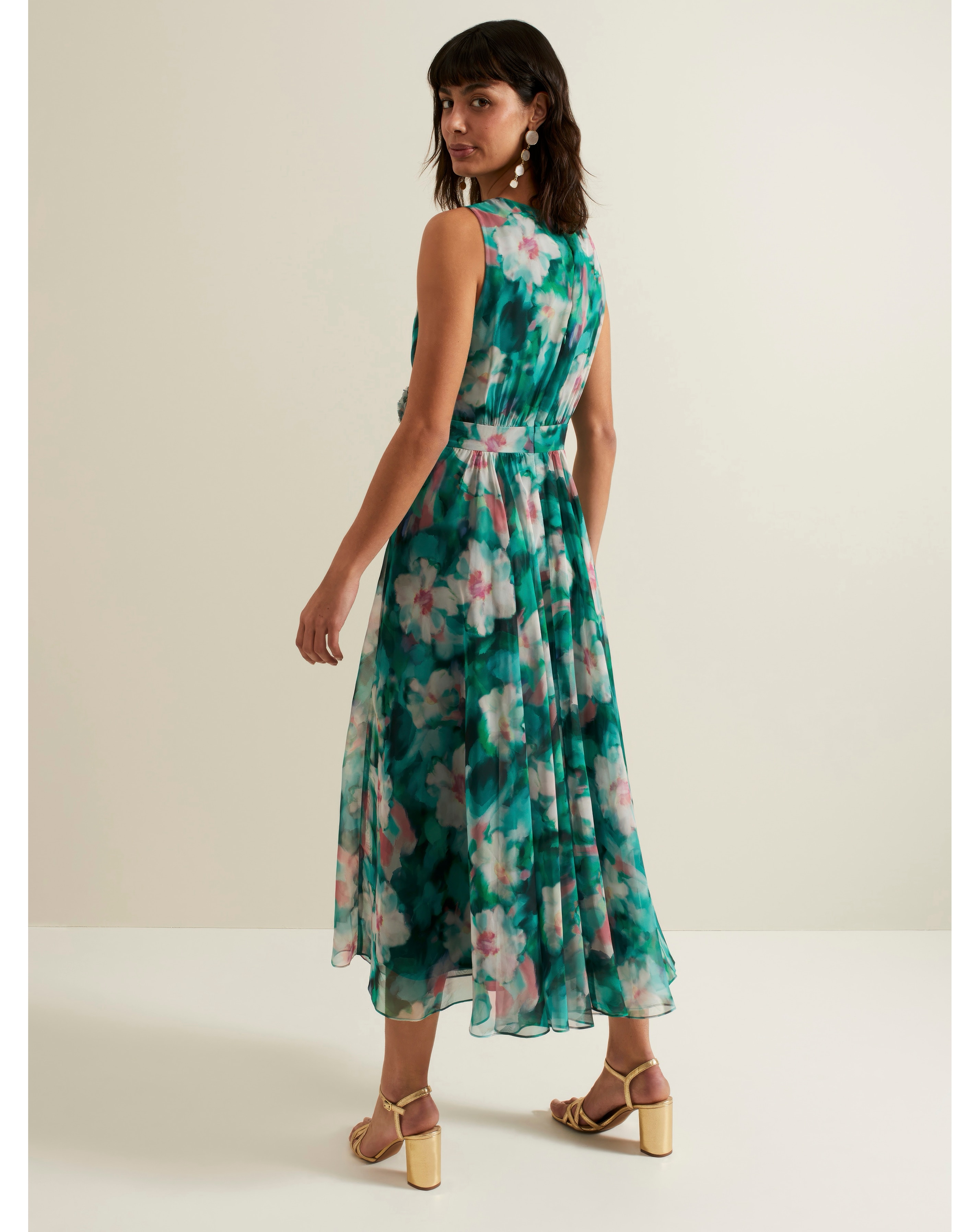 Chiffon printed dress hotsell